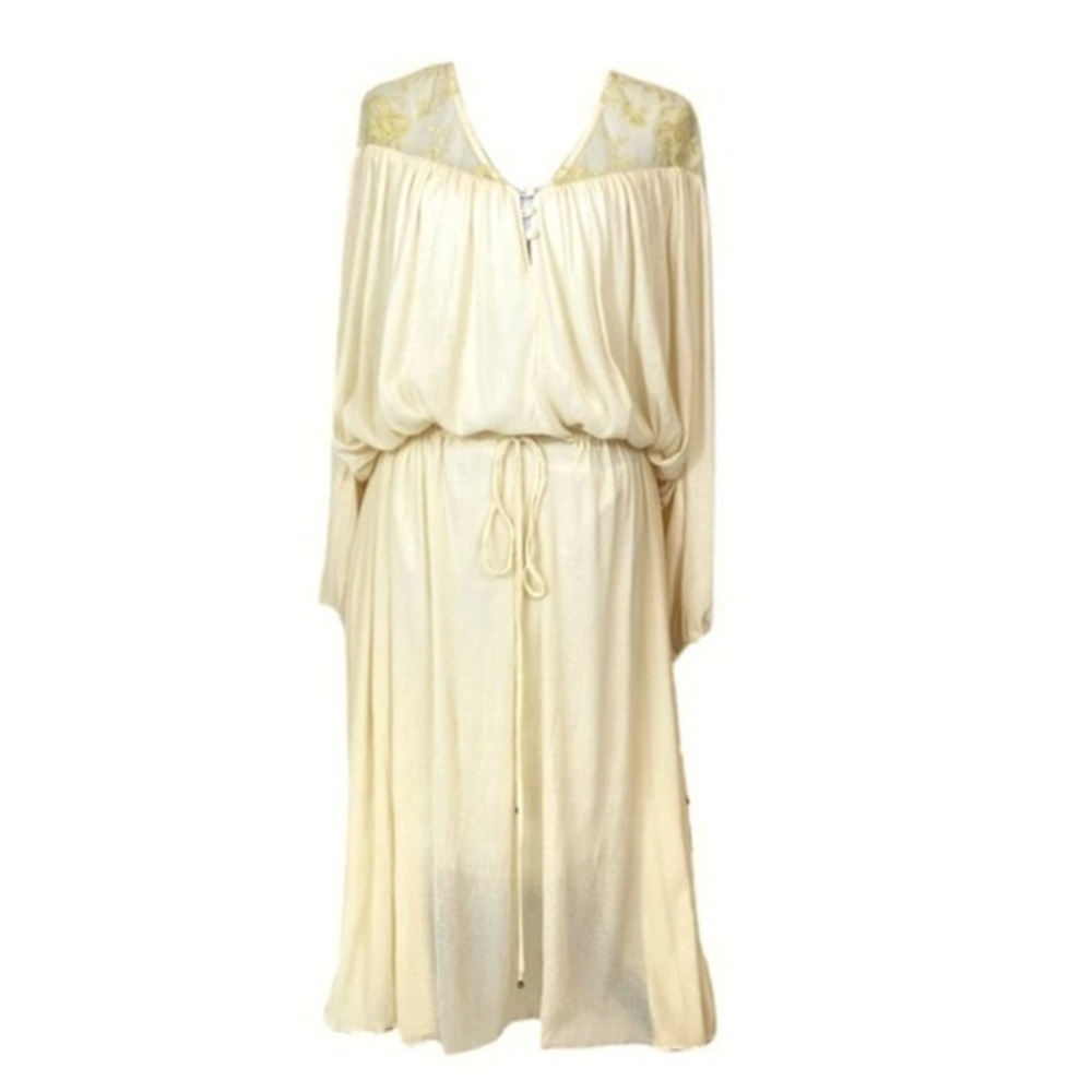 Free People Clementine Yellow Lace Maxi Dress